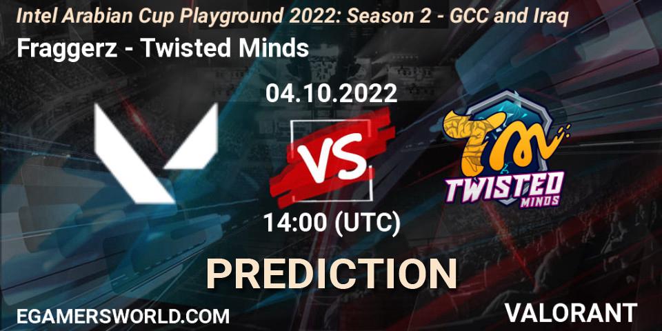 Fraggerz - Twisted Minds: прогноз. 04.10.2022 at 14:00, VALORANT, Intel Arabian Cup Playground 2022: Season 2 - GCC and Iraq