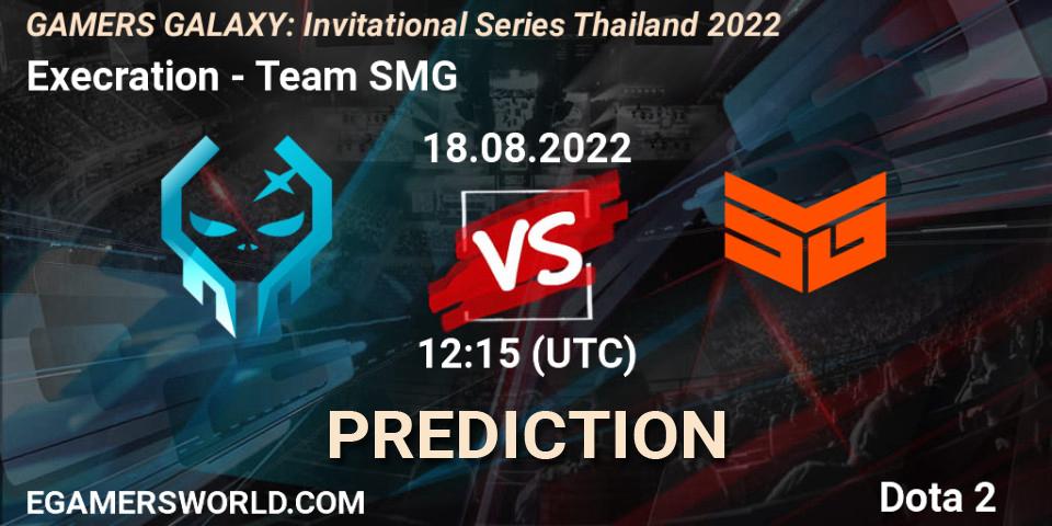 Execration - Team SMG: прогноз. 18.08.2022 at 11:35, Dota 2, GAMERS GALAXY: Invitational Series Thailand 2022