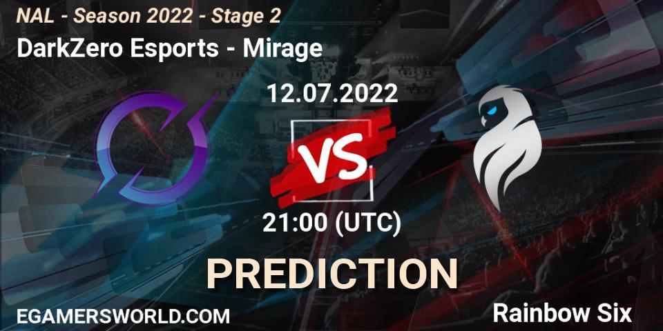 DarkZero Esports - Mirage: прогноз. 13.07.2022 at 21:00, Rainbow Six, NAL - Season 2022 - Stage 2