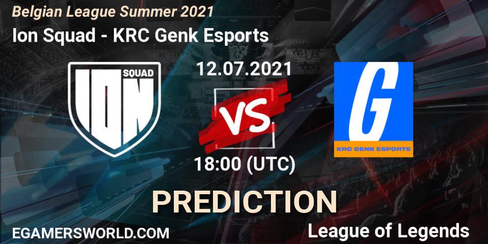 Ion Squad - KRC Genk Esports: прогноз. 12.07.2021 at 18:00, LoL, Belgian League Summer 2021
