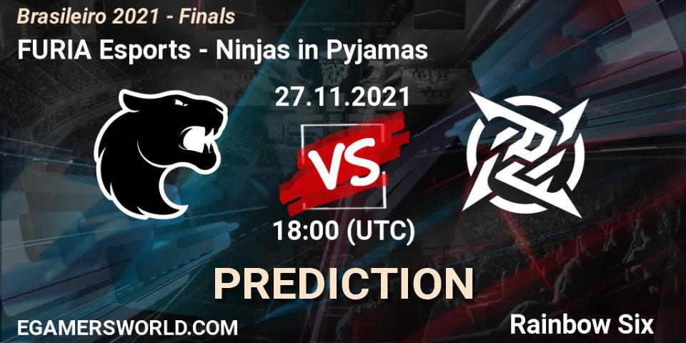 FURIA Esports - Ninjas in Pyjamas: прогноз. 27.11.2021 at 19:00, Rainbow Six, Brasileirão 2021 - Finals