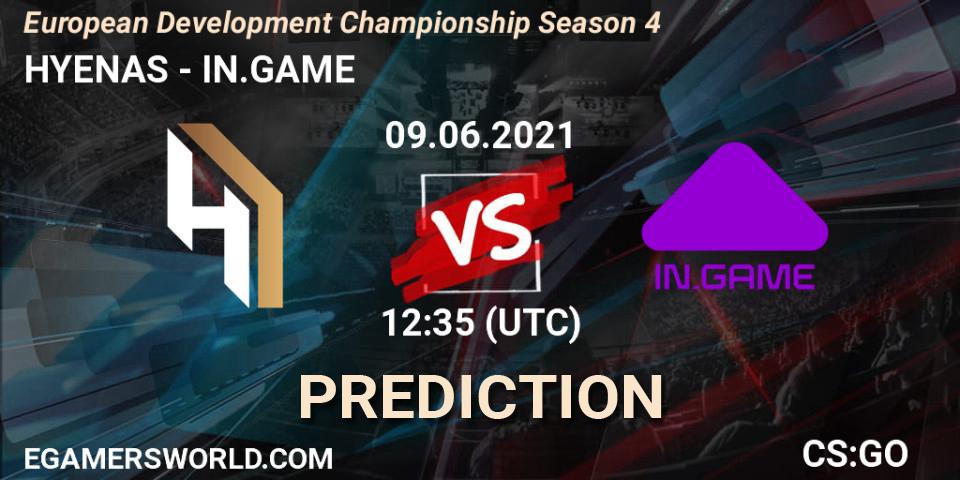 HYENAS - IN.GAME: прогноз. 09.06.2021 at 12:45, Counter-Strike (CS2), European Development Championship Season 4