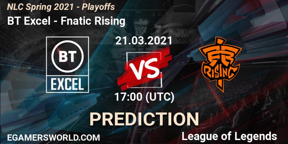 BT Excel - Fnatic Rising: прогноз. 21.03.2021 at 17:00, LoL, NLC Spring 2021 - Playoffs