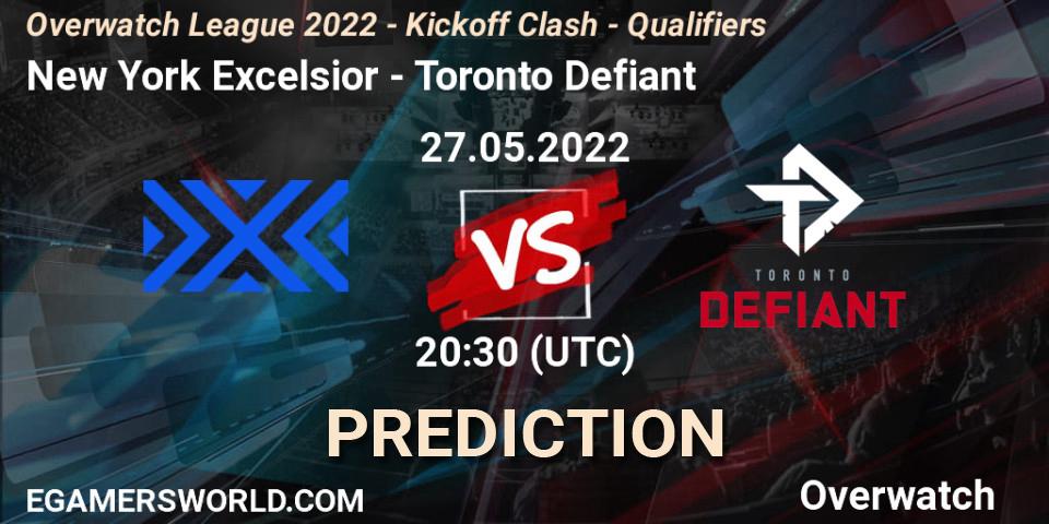 New York Excelsior - Toronto Defiant: прогноз. 27.05.2022 at 20:30, Overwatch, Overwatch League 2022 - Kickoff Clash - Qualifiers