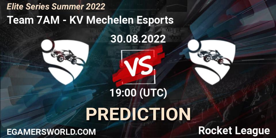 Team 7AM - KV Mechelen Esports: прогноз. 30.08.2022 at 19:00, Rocket League, Elite Series Summer 2022