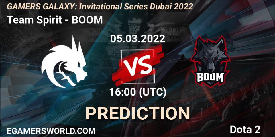 Team Spirit - BOOM: прогноз. 05.03.2022 at 15:57, Dota 2, GAMERS GALAXY: Invitational Series Dubai 2022
