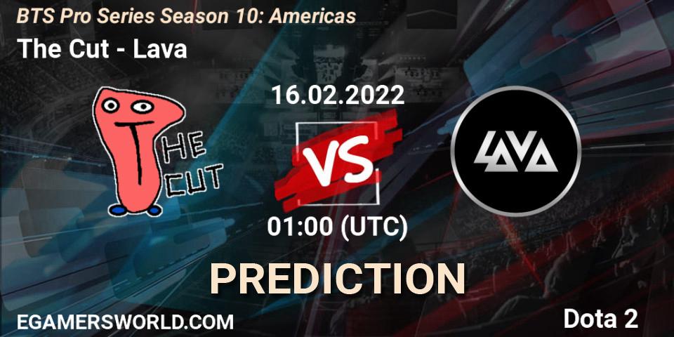 The Cut - Lava: прогноз. 16.02.2022 at 01:03, Dota 2, BTS Pro Series Season 10: Americas