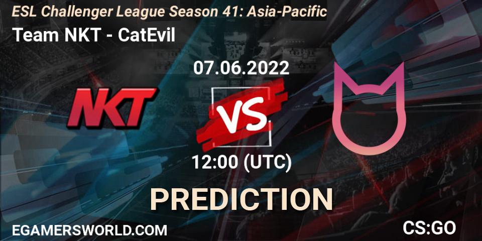 Team NKT - CatEvil: прогноз. 07.06.2022 at 12:00, Counter-Strike (CS2), ESL Challenger League Season 41: Asia-Pacific