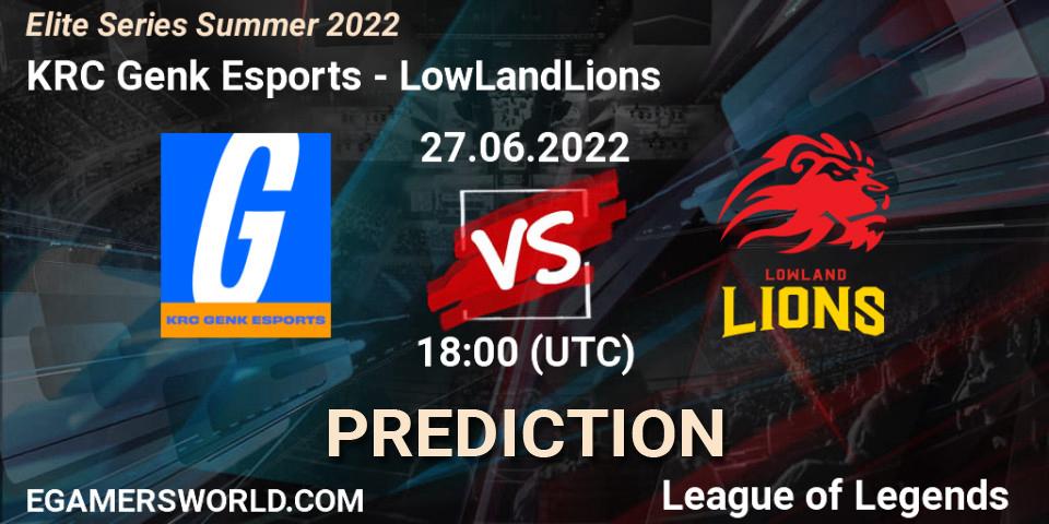 KRC Genk Esports - LowLandLions: прогноз. 27.06.22, LoL, Elite Series Summer 2022