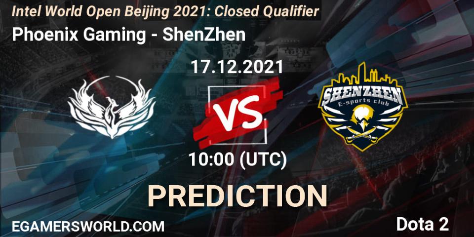Phoenix Gaming - ShenZhen: прогноз. 17.12.21, Dota 2, Intel World Open Beijing: Closed Qualifier