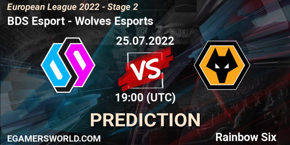 BDS Esport - Wolves Esports: прогноз. 25.07.2022 at 18:00, Rainbow Six, European League 2022 - Stage 2