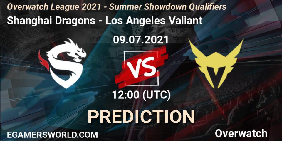 Shanghai Dragons - Los Angeles Valiant: прогноз. 09.07.2021 at 13:00, Overwatch, Overwatch League 2021 - Summer Showdown Qualifiers