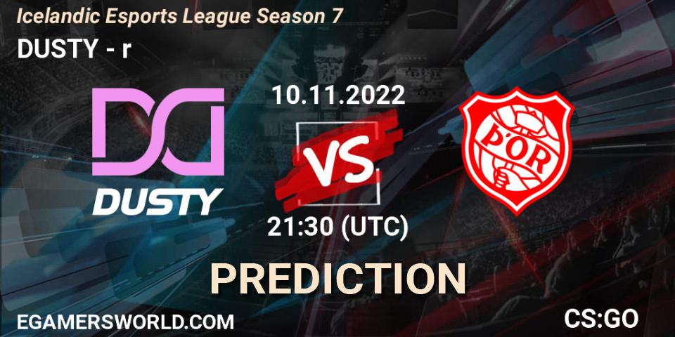 DUSTY - Þór: прогноз. 10.11.2022 at 21:30, Counter-Strike (CS2), Icelandic Esports League Season 7