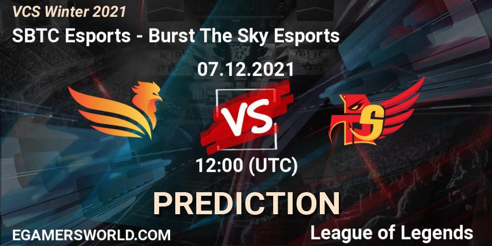 SBTC Esports - Burst The Sky Esports: прогноз. 12.12.2021 at 12:20, LoL, VCS Winter 2021