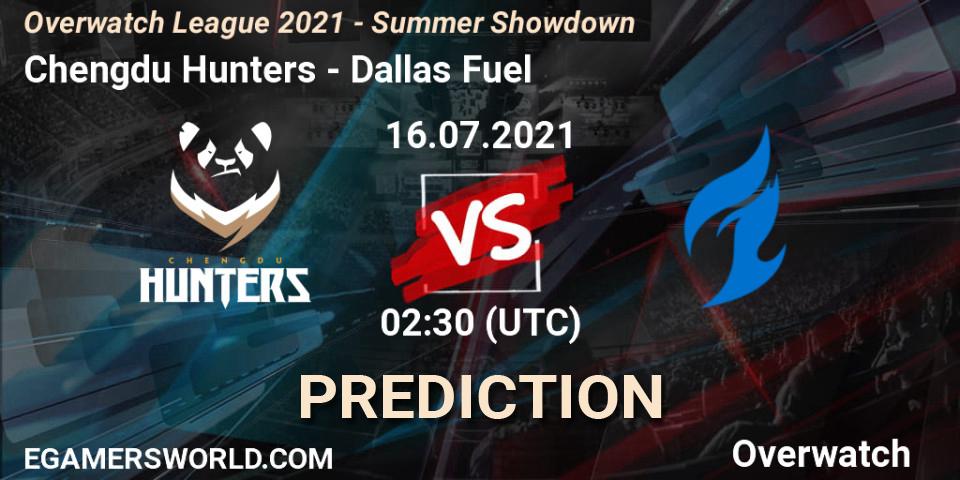 Chengdu Hunters - Dallas Fuel: прогноз. 16.07.2021 at 01:00, Overwatch, Overwatch League 2021 - Summer Showdown