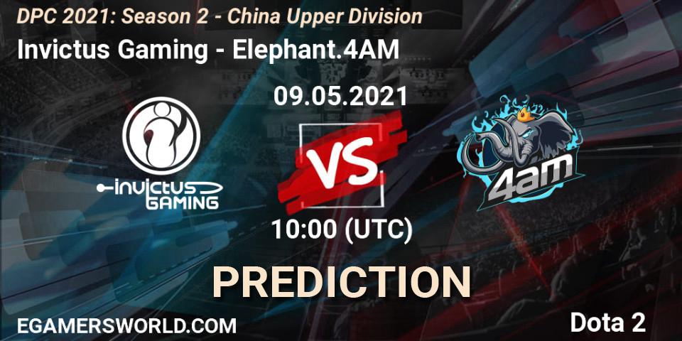 Invictus Gaming - Elephant.4AM: прогноз. 09.05.2021 at 09:55, Dota 2, DPC 2021: Season 2 - China Upper Division