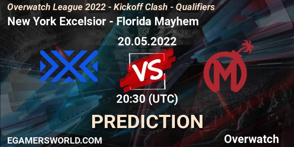 New York Excelsior - Florida Mayhem: прогноз. 20.05.22, Overwatch, Overwatch League 2022 - Kickoff Clash - Qualifiers