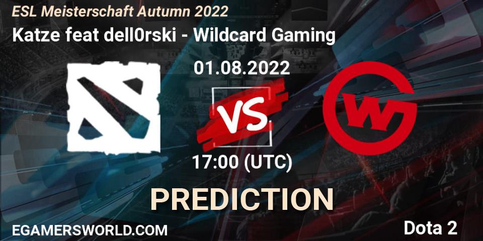 Katze feat dell0rski - Wildcard Gaming: прогноз. 01.08.2022 at 17:05, Dota 2, ESL Meisterschaft Autumn 2022