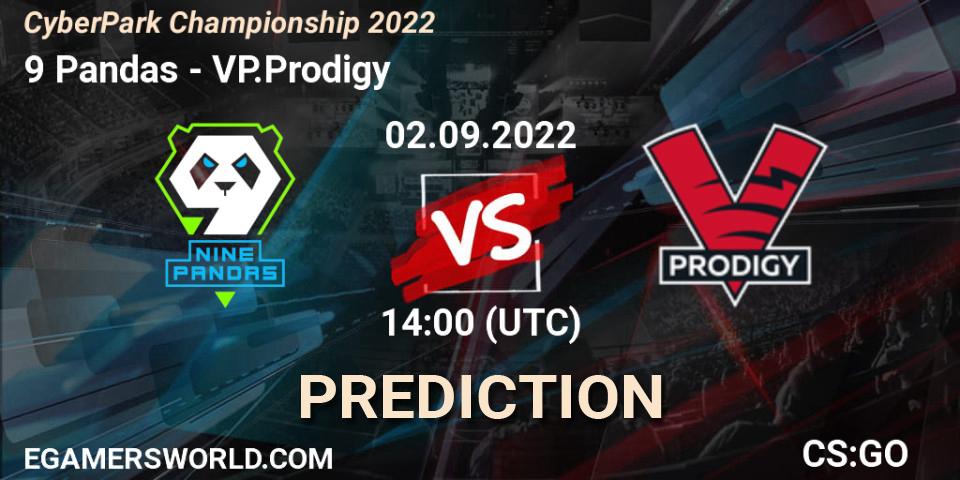 9 Pandas - VP.Prodigy: прогноз. 02.09.2022 at 13:55, Counter-Strike (CS2), CyberPark Championship 2022