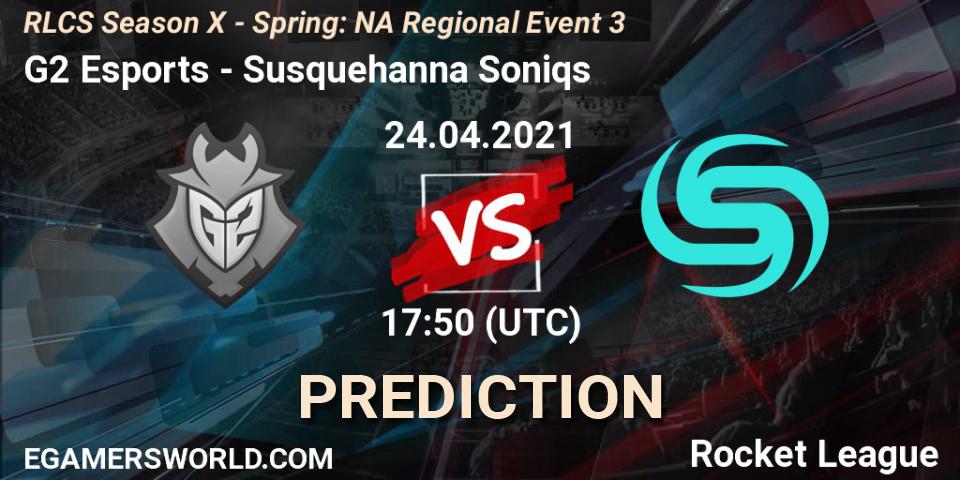 G2 Esports - Susquehanna Soniqs: прогноз. 24.04.2021 at 17:50, Rocket League, RLCS Season X - Spring: NA Regional Event 3