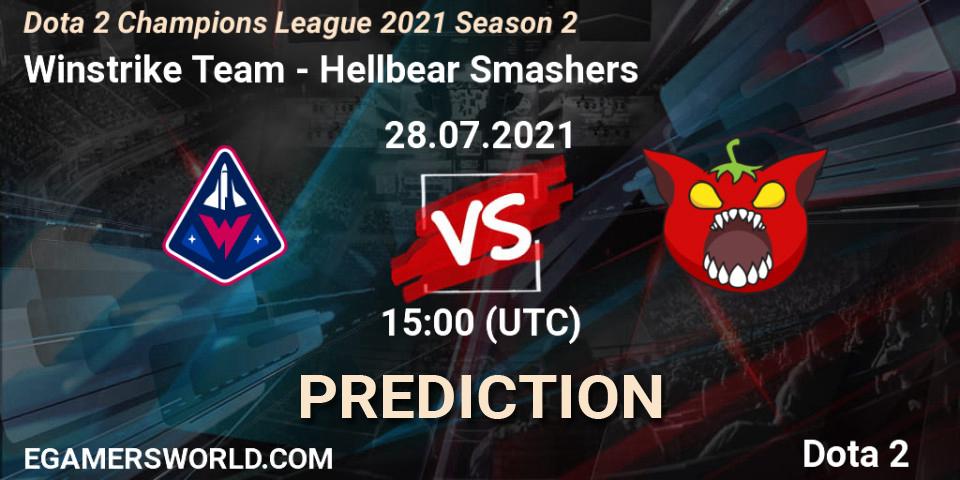 Winstrike Team - Hellbear Smashers: прогноз. 28.07.2021 at 15:00, Dota 2, Dota 2 Champions League 2021 Season 2