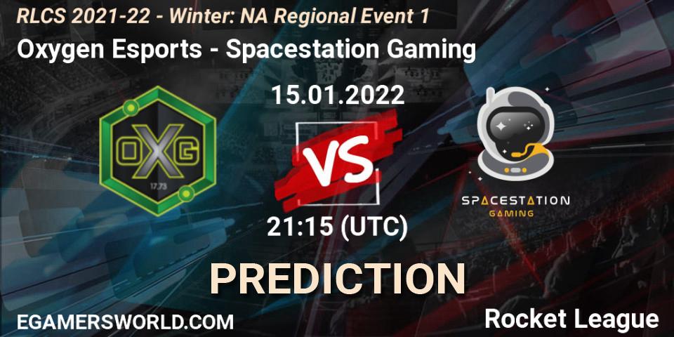 Oxygen Esports - Spacestation Gaming: прогноз. 15.01.22, Rocket League, RLCS 2021-22 - Winter: NA Regional Event 1