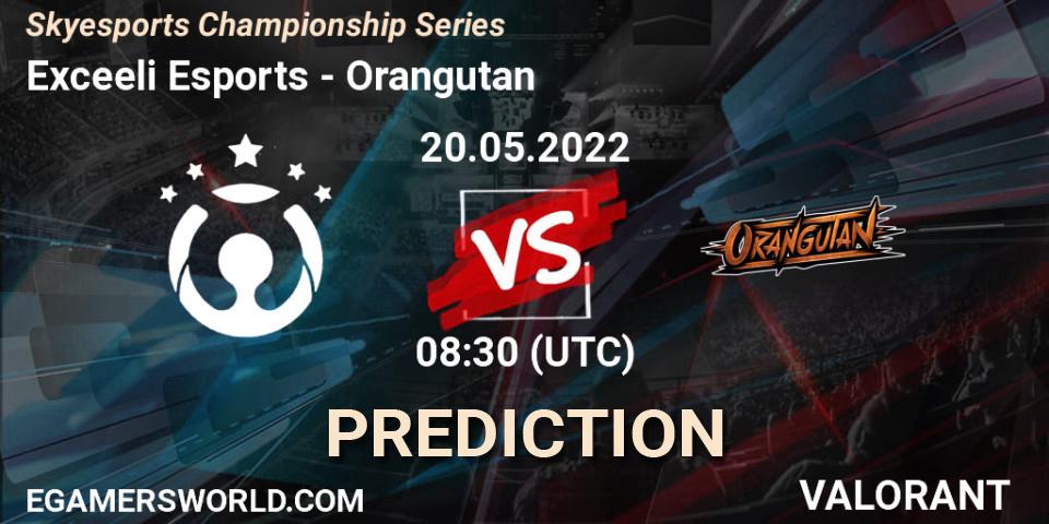 Exceeli Esports - Orangutan: прогноз. 20.05.2022 at 08:30, VALORANT, Skyesports Championship Series