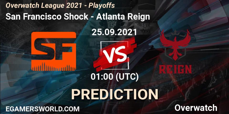 San Francisco Shock - Atlanta Reign: прогноз. 25.09.2021 at 01:00, Overwatch, Overwatch League 2021 - Playoffs