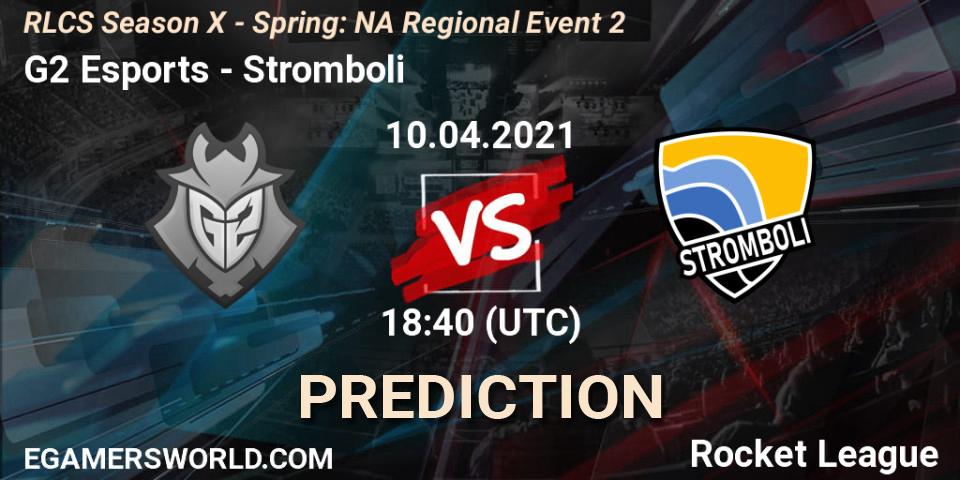 G2 Esports - Stromboli: прогноз. 10.04.2021 at 18:20, Rocket League, RLCS Season X - Spring: NA Regional Event 2
