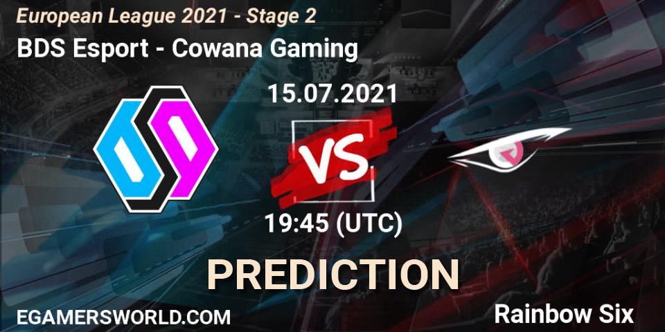 BDS Esport - Cowana Gaming: прогноз. 15.07.2021 at 19:45, Rainbow Six, European League 2021 - Stage 2