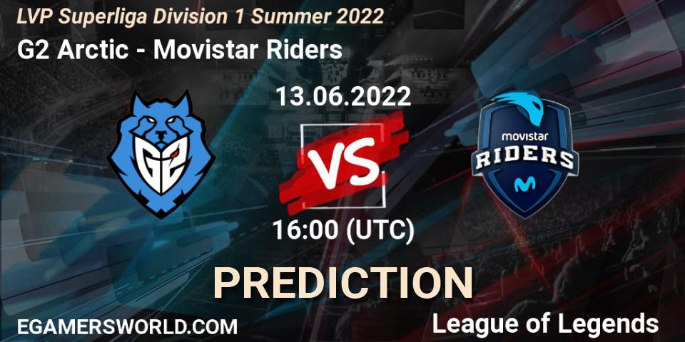 G2 Arctic - Movistar Riders: прогноз. 13.06.22, LoL, LVP Superliga Division 1 Summer 2022