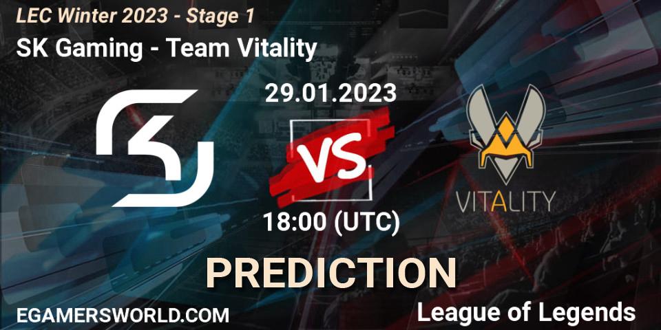 SK Gaming - Team Vitality: прогноз. 29.01.23, LoL, LEC Winter 2023 - Stage 1