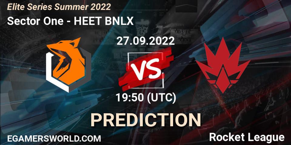 Sector One - HEET BNLX: прогноз. 27.09.22, Rocket League, Elite Series Summer 2022