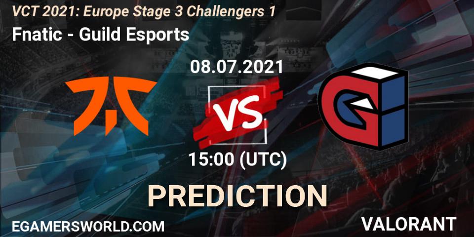 Fnatic - Guild Esports: прогноз. 08.07.2021 at 15:00, VALORANT, VCT 2021: Europe Stage 3 Challengers 1