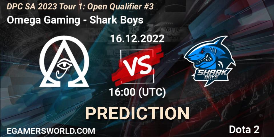 Omega Gaming - Shark Boys: прогноз. 16.12.2022 at 16:10, Dota 2, DPC SA 2023 Tour 1: Open Qualifier #3
