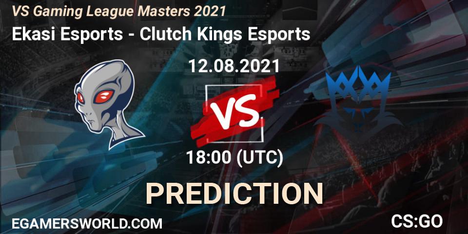 Ekasi Esports - Clutch Kings Esports: прогноз. 12.08.2021 at 18:00, Counter-Strike (CS2), VS Gaming League Masters 2021
