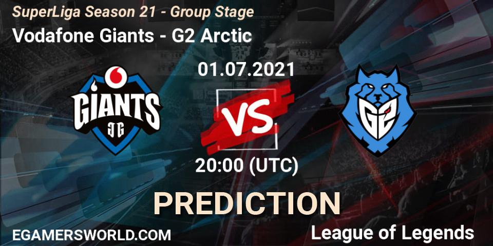 Vodafone Giants - G2 Arctic: прогноз. 01.07.2021 at 20:00, LoL, SuperLiga Season 21 - Group Stage 