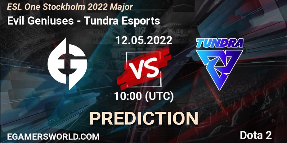 Evil Geniuses - Tundra Esports: прогноз. 12.05.2022 at 10:18, Dota 2, ESL One Stockholm 2022 Major