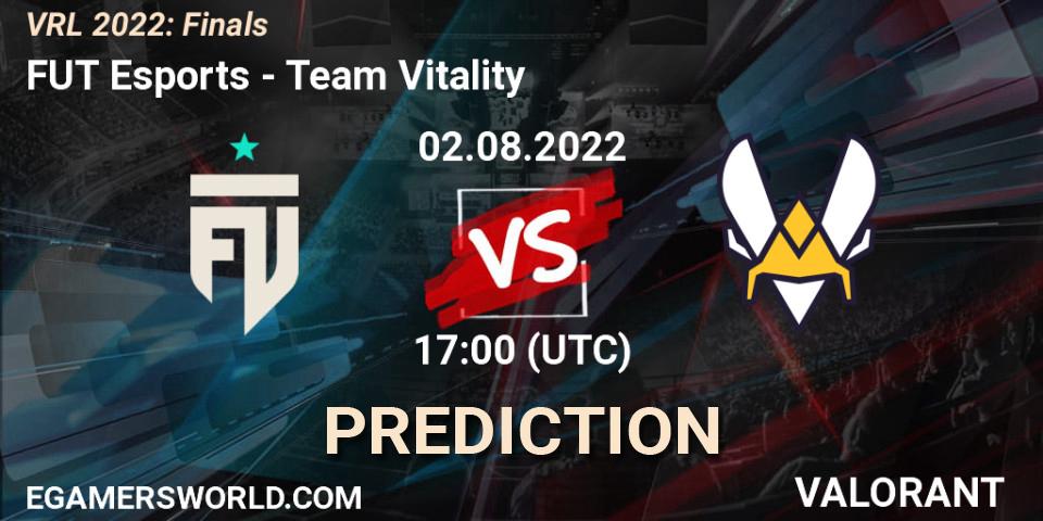 FUT Esports - Team Vitality: прогноз. 02.08.22, VALORANT, VRL 2022: Finals