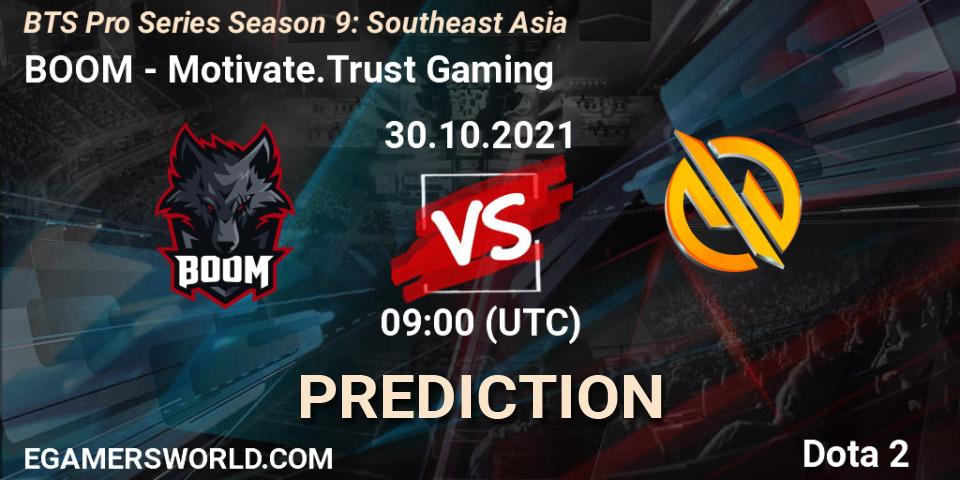 BOOM - Motivate.Trust Gaming: прогноз. 06.11.2021 at 07:00, Dota 2, BTS Pro Series Season 9: Southeast Asia