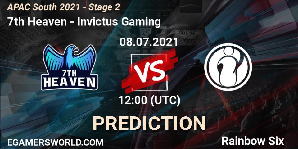 7th Heaven - Invictus Gaming: прогноз. 08.07.2021 at 12:00, Rainbow Six, APAC South 2021 - Stage 2