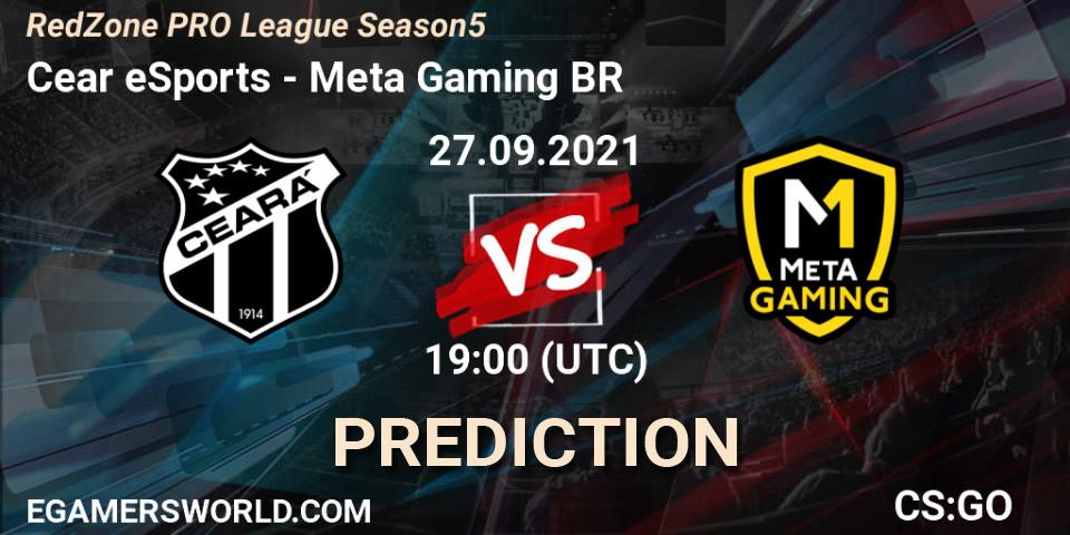 Ceará eSports - Meta Gaming BR: прогноз. 27.09.2021 at 19:00, Counter-Strike (CS2), RedZone PRO League Season 5