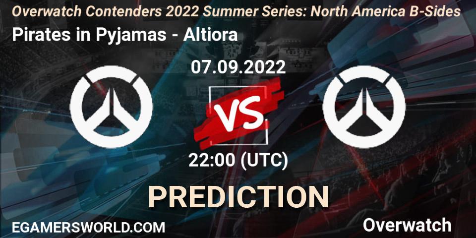 Pirates in Pyjamas - Altiora: прогноз. 07.09.2022 at 22:00, Overwatch, Overwatch Contenders 2022 Summer Series: North America B-Sides