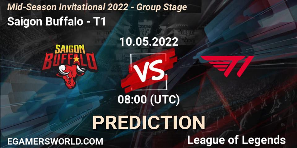 Saigon Buffalo - T1: прогноз. 10.05.2022 at 08:00, LoL, Mid-Season Invitational 2022 - Group Stage