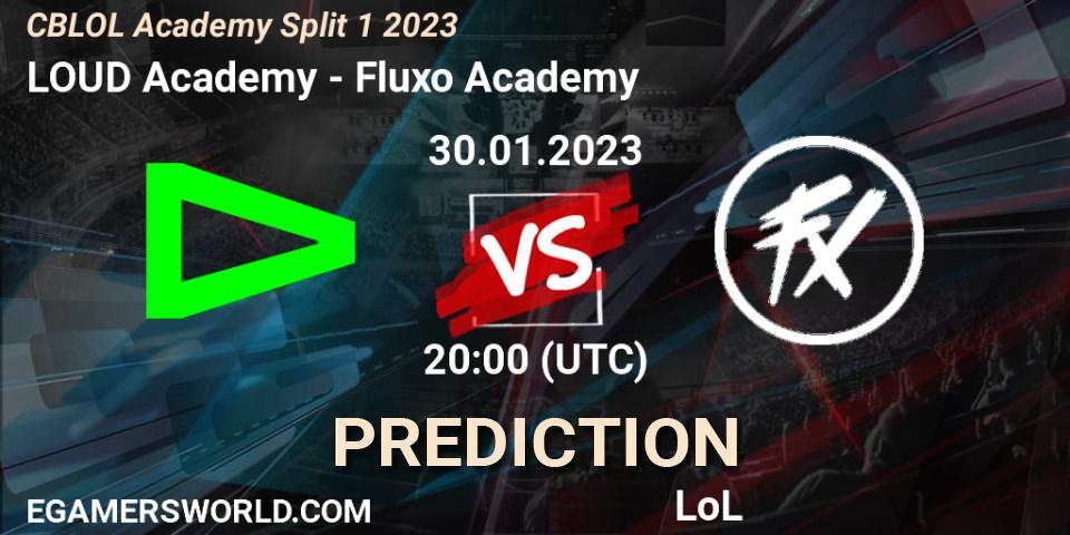 LOUD Academy - Fluxo Academy: прогноз. 30.01.23, LoL, CBLOL Academy Split 1 2023