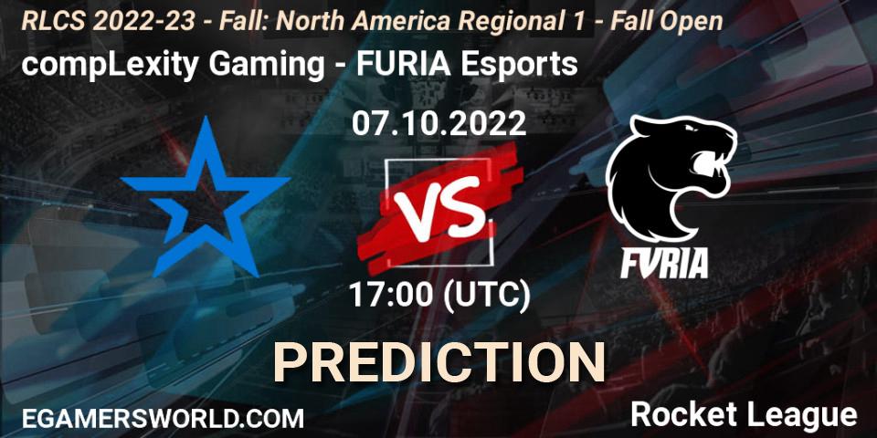 compLexity Gaming - FURIA Esports: прогноз. 07.10.2022 at 17:00, Rocket League, RLCS 2022-23 - Fall: North America Regional 1 - Fall Open