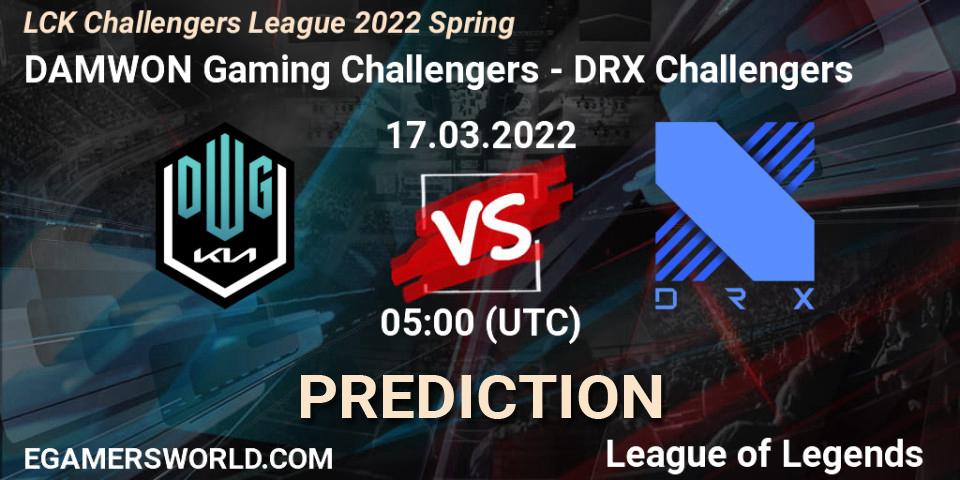 DAMWON Gaming Challengers - DRX Challengers: прогноз. 17.03.2022 at 05:00, LoL, LCK Challengers League 2022 Spring