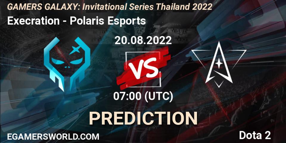 Execration - Polaris Esports: прогноз. 20.08.22, Dota 2, GAMERS GALAXY: Invitational Series Thailand 2022