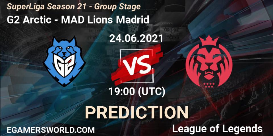 G2 Arctic - MAD Lions Madrid: прогноз. 24.06.2021 at 19:00, LoL, SuperLiga Season 21 - Group Stage 