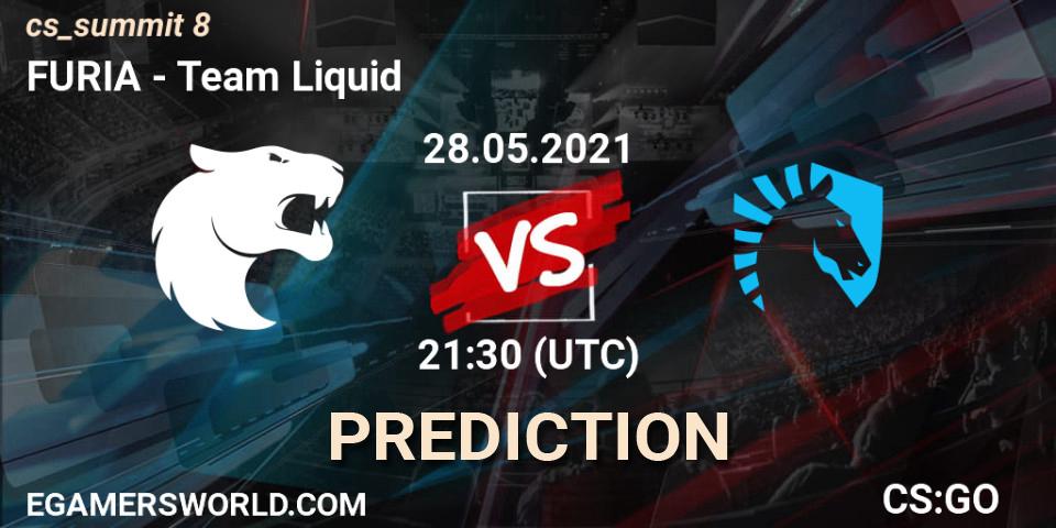FURIA - Team Liquid: прогноз. 28.05.2021 at 21:30, Counter-Strike (CS2), cs_summit 8